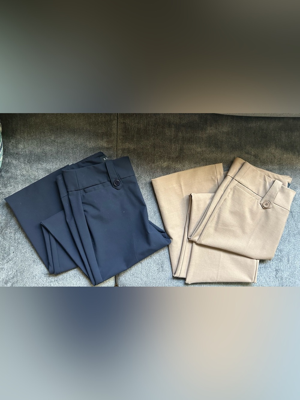 Rekucci Navy & Tan Dress Pants Duo - Size 8